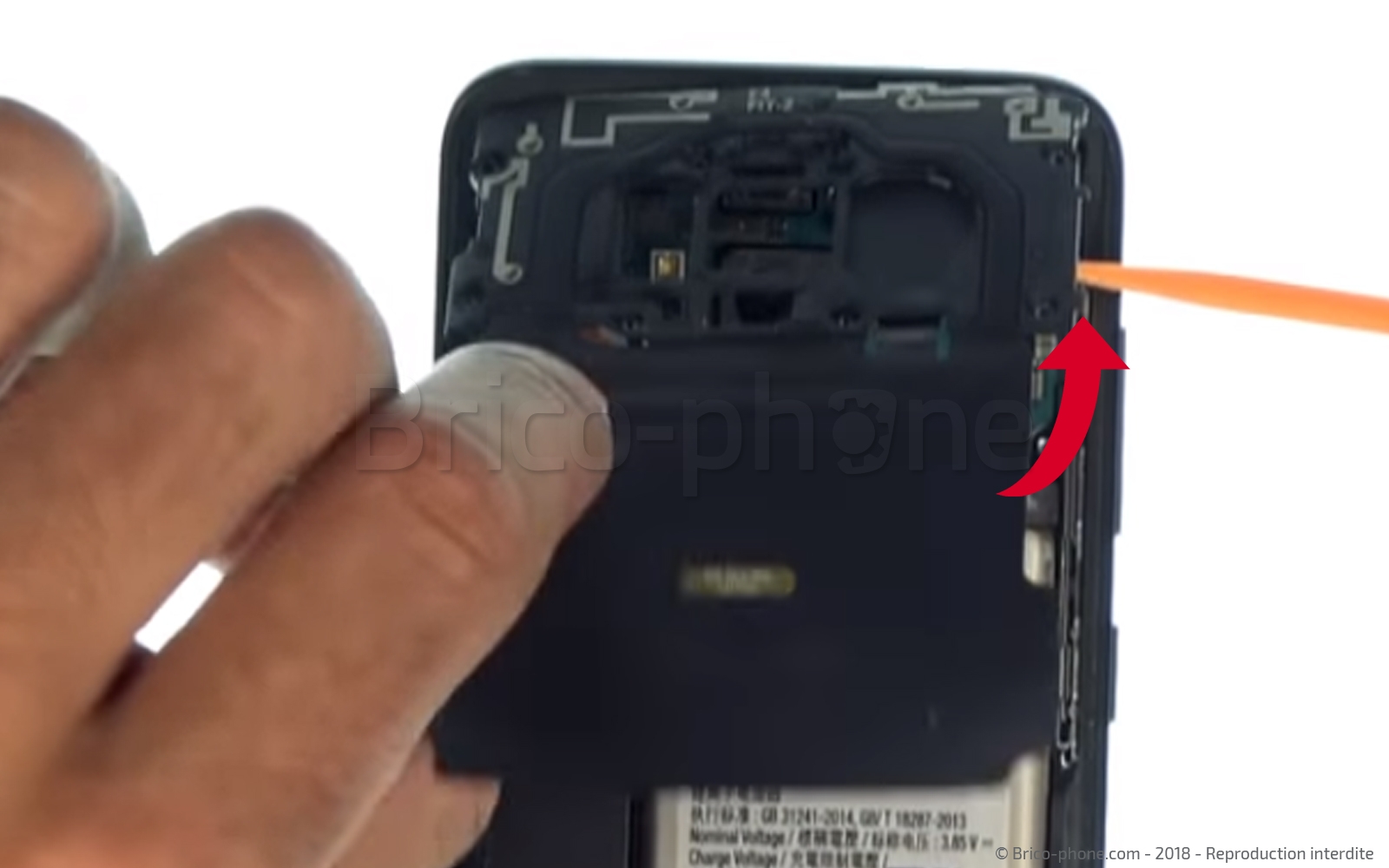 Changement d'écran (vitre+AMOLED) sur Galaxy S8 photo 3